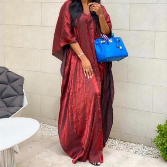 Beautiful Mercury Metallic Kaftan - Picture 1 of 8
